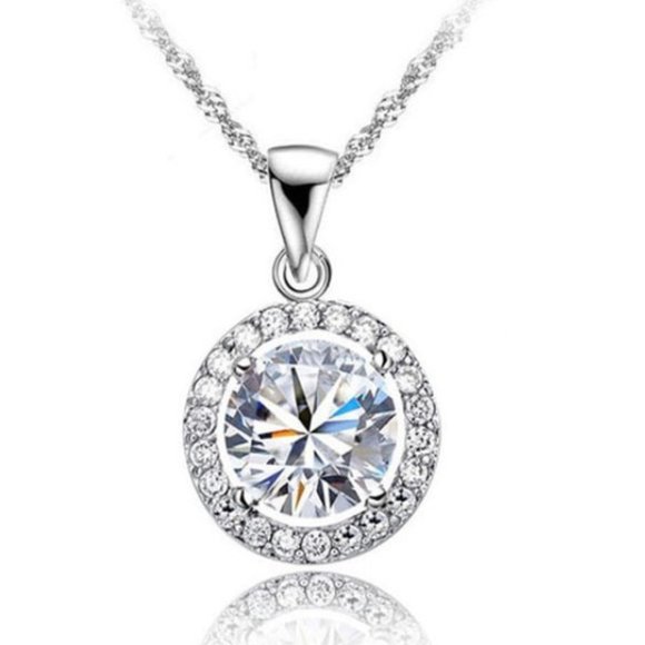 Jewelry - 💎 NEW ❤️ Women Necklace 925 Sterling Silver Elegant Drop